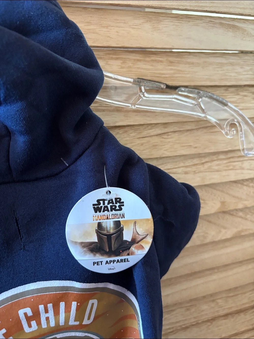 Dog Dark Navy Hooded Star Wars Sweatshirt Medium NWT